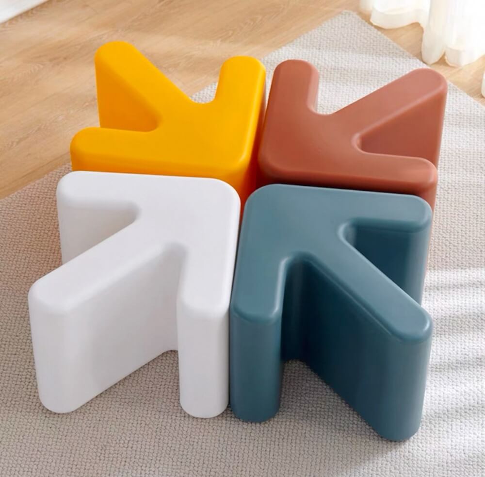 สตูลพลาสติก MY DOLLS HOUSE ARROW สีขาว_4